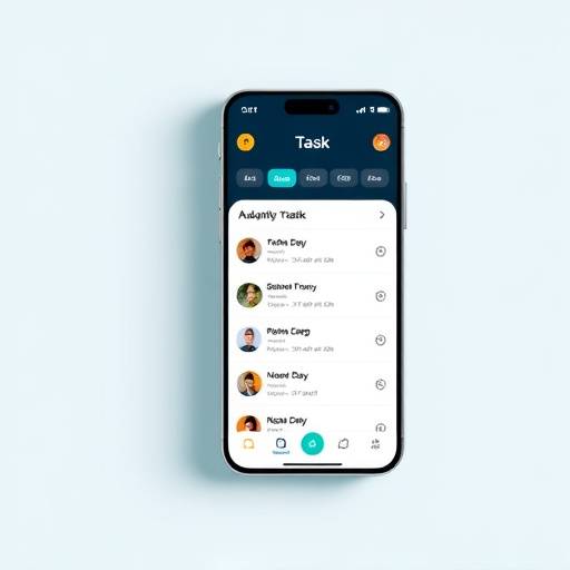 Screenshots of a mobile app interface, showcasing intuitive navigation and a user-friendly design for a task management application.